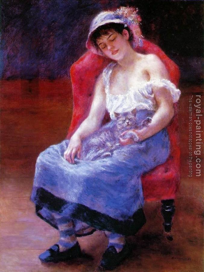 Pierre Auguste Renoir : Sleeping Girl, Girl with a Ca